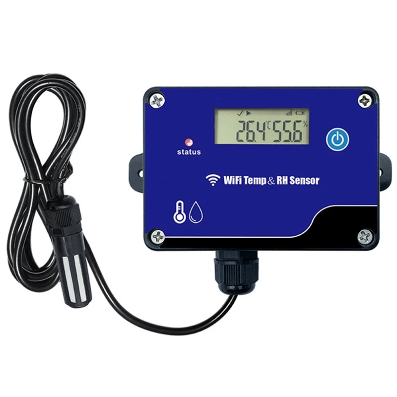 새로운 WiFi501B WiFi 온도 및 습도 센서 과도 감지 부저 알람 온실 창고용 WiFi 전송-A09I