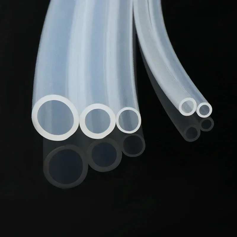 1/2/5m Food Grade Silicone Tube silicone tube rubber tubing rubber tube rubber hose Transparent Diameter 10 11 12 14 16 18 20 30 Flexible Flexible Nontoxic Silicone Tubes
