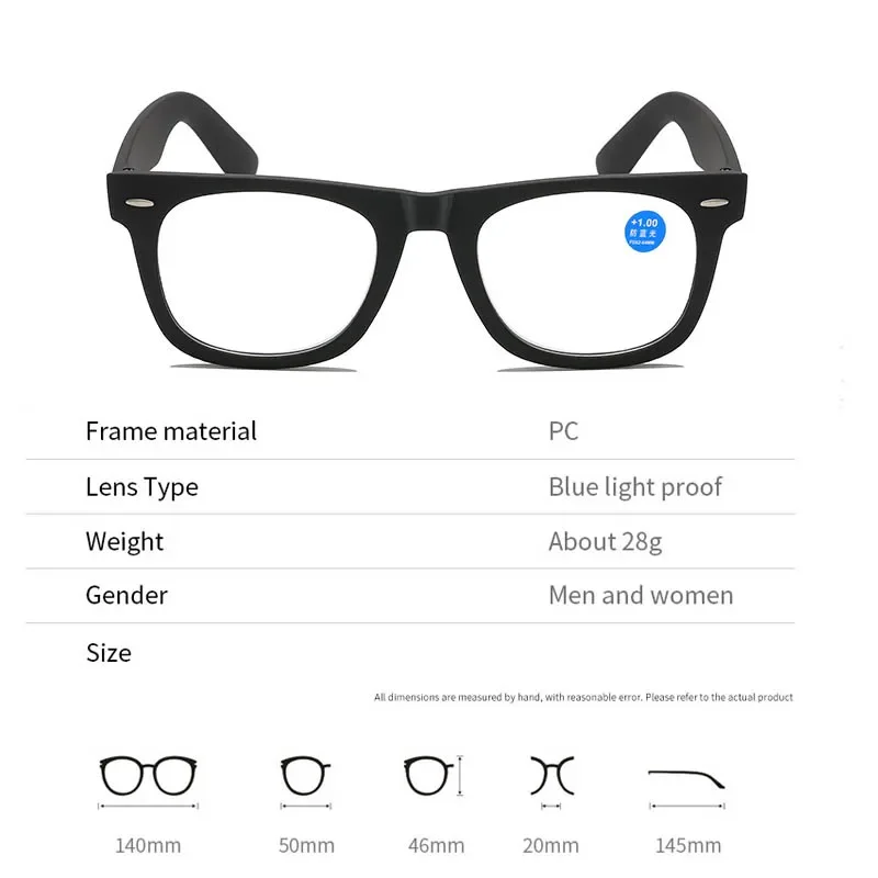 2024 New Ultra Light Large Frame Presbyopia Glasses High-definition Elderly Reading Glasses Anti Blue Light Far Sight Glasses 6