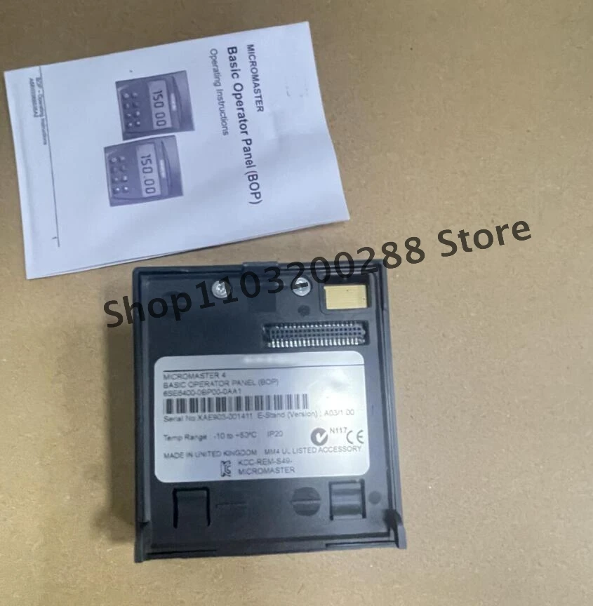 오리지널 MICROMASTER 4 기본 오퍼레이터 패널 (BOP), 6SE64000BP000AA1, 6SE6400-0BP00-0AA1, 박스 내 브랜드, 6SE6400 BP00 0AA1, 1 개, 신제품