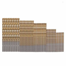 

50-200pcs 1/1.5/2.0/2.5/3mm Titanium Coated Twist Drill Bit High Steel for Woodworking Plastic And Aluminum HSS Drill Bit Set
