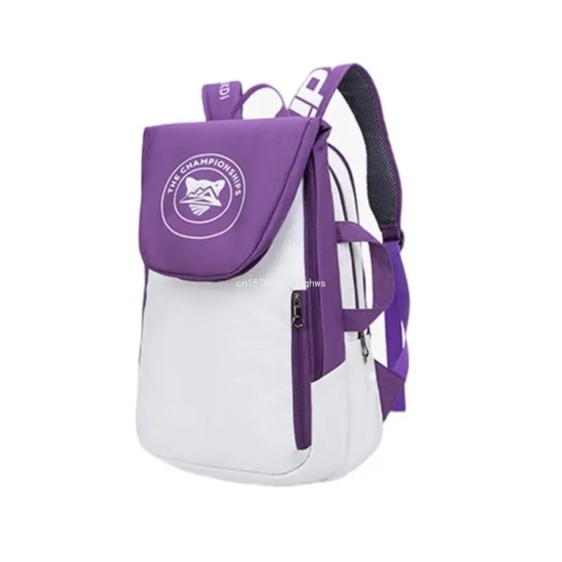Folding Tennis Backpack with Separate Shoe Badminton 2-Rackets Tennis Handbag Adjustable Sports Racquet Bags Dropship 2