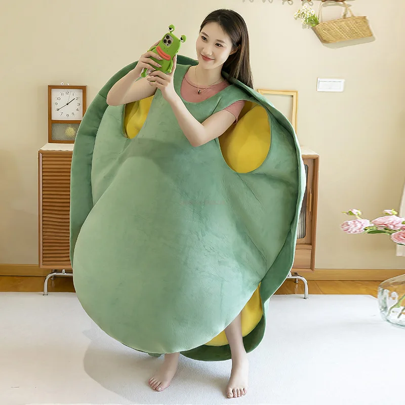Shell Plush Funny Turtle Shell Plush Toy Children Sleeping Bag Stuffed Soft Tortoise Pillow Cushion 100cm