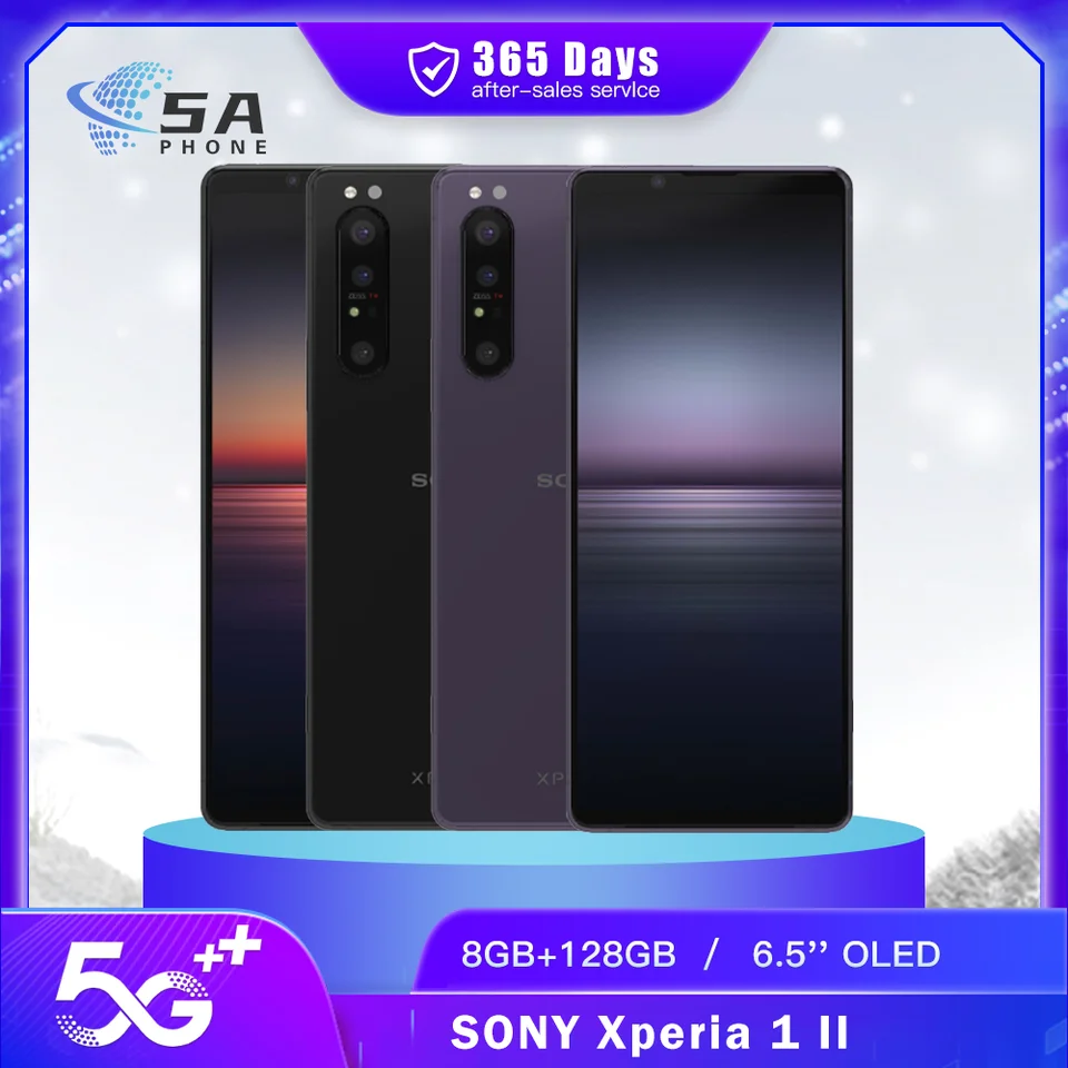 SONY Xperia １ II 5G １２８gb Sony Xperia 1 II 1ii 5G XQ-AT51/AT52 ROM 256GB RAM 8/12GB 6.5