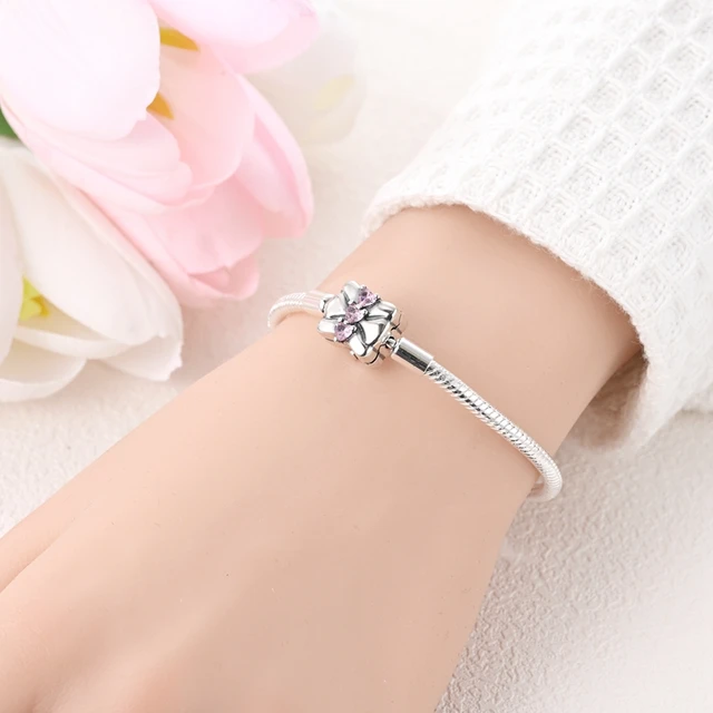 女性のための925スターリングシルバーチェーンブレスレット