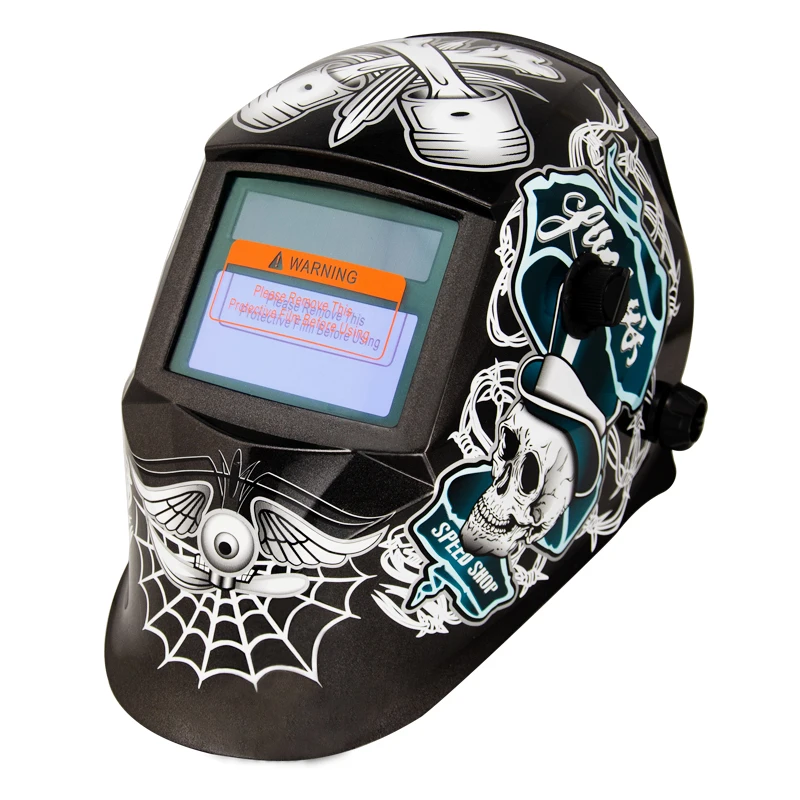 

Сварочная маска с автоматическим затемнением, защитный шлем для оборудования, литиевая батарея, Сварочная маска с электрическим питанием от солнечной батареи, зеленая стеклянная линза