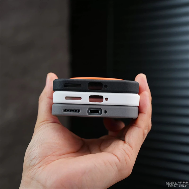 Luxury Magnetic MagSafe Silicone PU Leather Back Cover with Cooling Shockproof Bumper