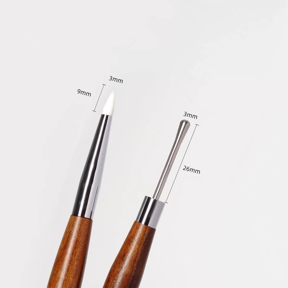 Double Head Nail Art Brush Spatula Poly Nail Gel Pen Manicure Tip Extension Acrylic Builder Accessory Rod Tool 4