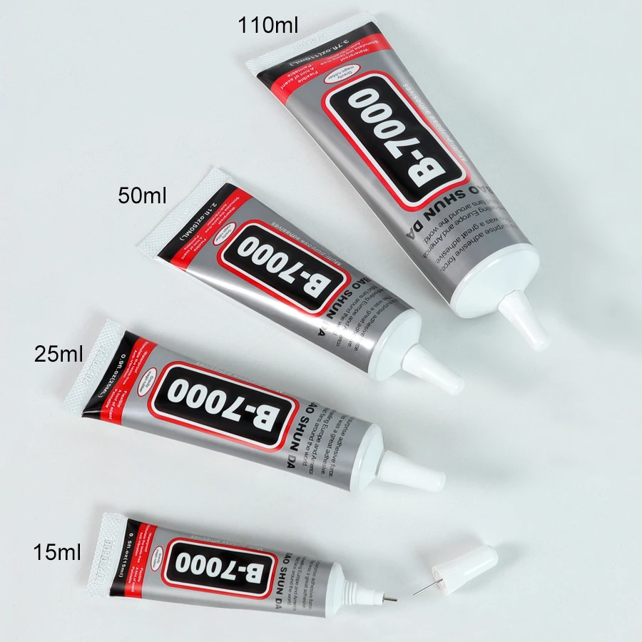 LOOLIFL New B-7000 Clear Contact Phone Repair Adhesive Universal Glass Plastic DIY Jewelry Craft Adhesive Glue 15/25/50/110ML 3