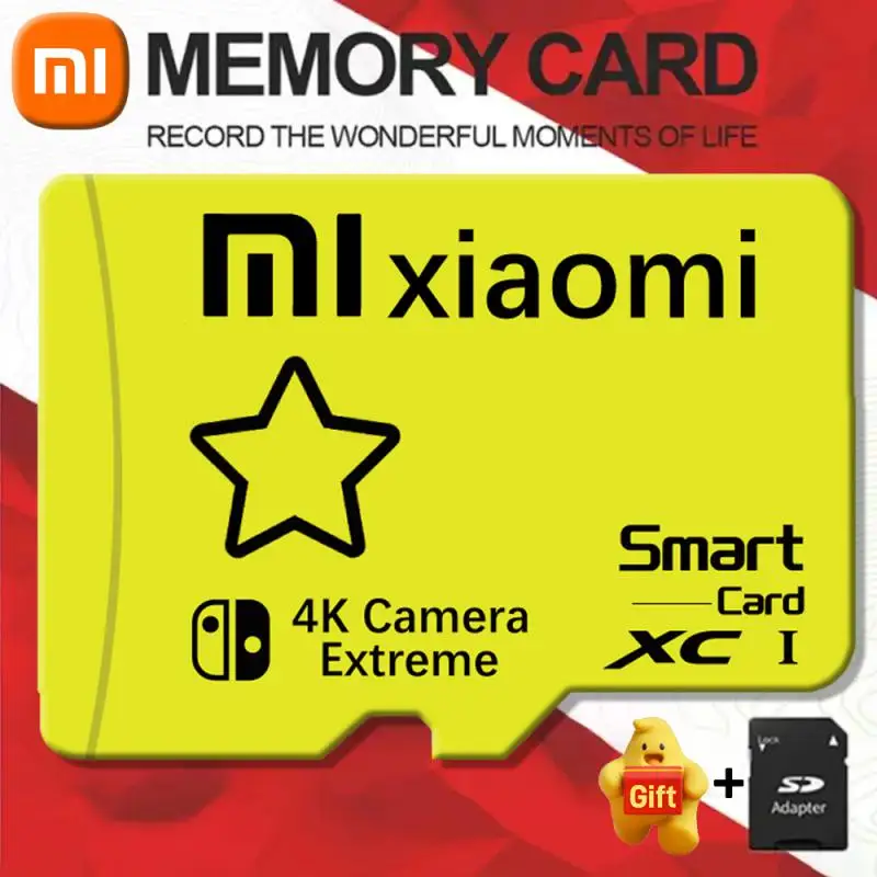 thumbnail image 1 of Tarjeta de memoria Xiaomi de 2 TB y 128 GB para Nintendo Switch, tarjeta Micro TF SD de 1 TB V60 4K de 256 GB y 512 GB, tarjeta de memoria para Nintendo 64, 1 of 5