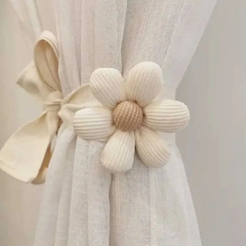 3D Flower Curtain Ties Car Curtain Ties Decorative Bundle Rope Children's Room Decoration