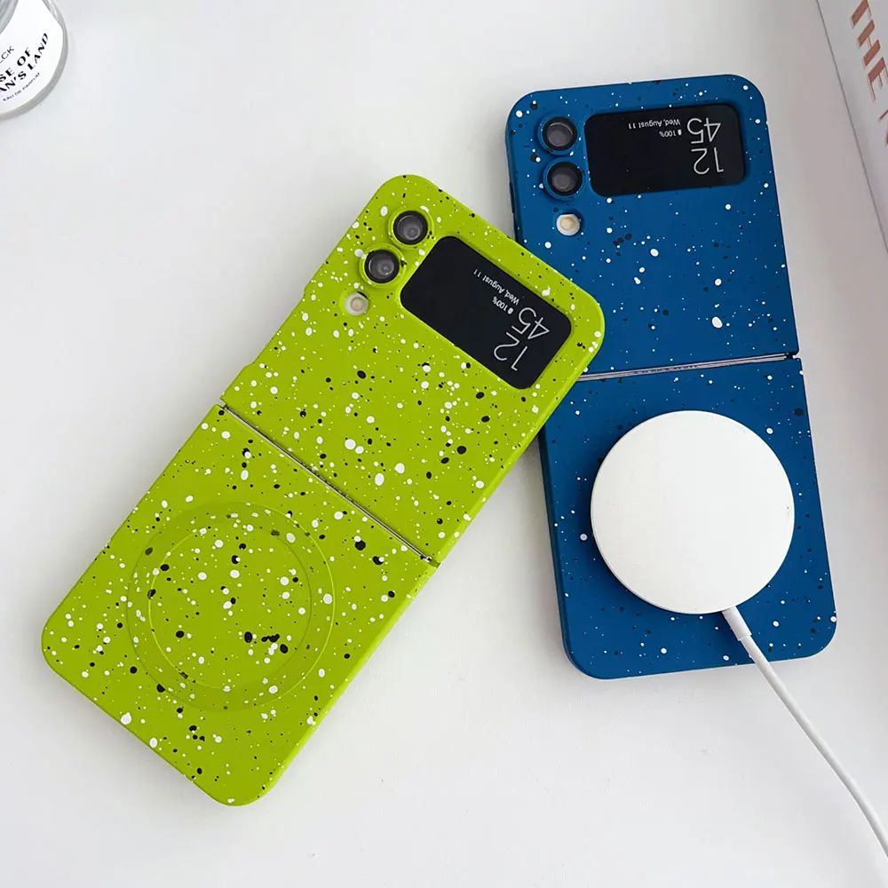 Magnetic Wireless Charging Soft Matte Star Cover Case