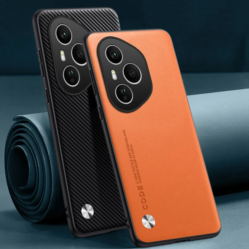Luxury PU Leather Shockproof Phone Case - Full Protection Back Cover