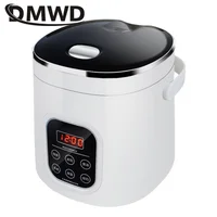 Cuiseur à riz Portable multifonctionnel 2L, marmite intelligente, chauffe-aliments, chaudière à nouilles, double usage 12V, camion voiture 220V pour la maison 4