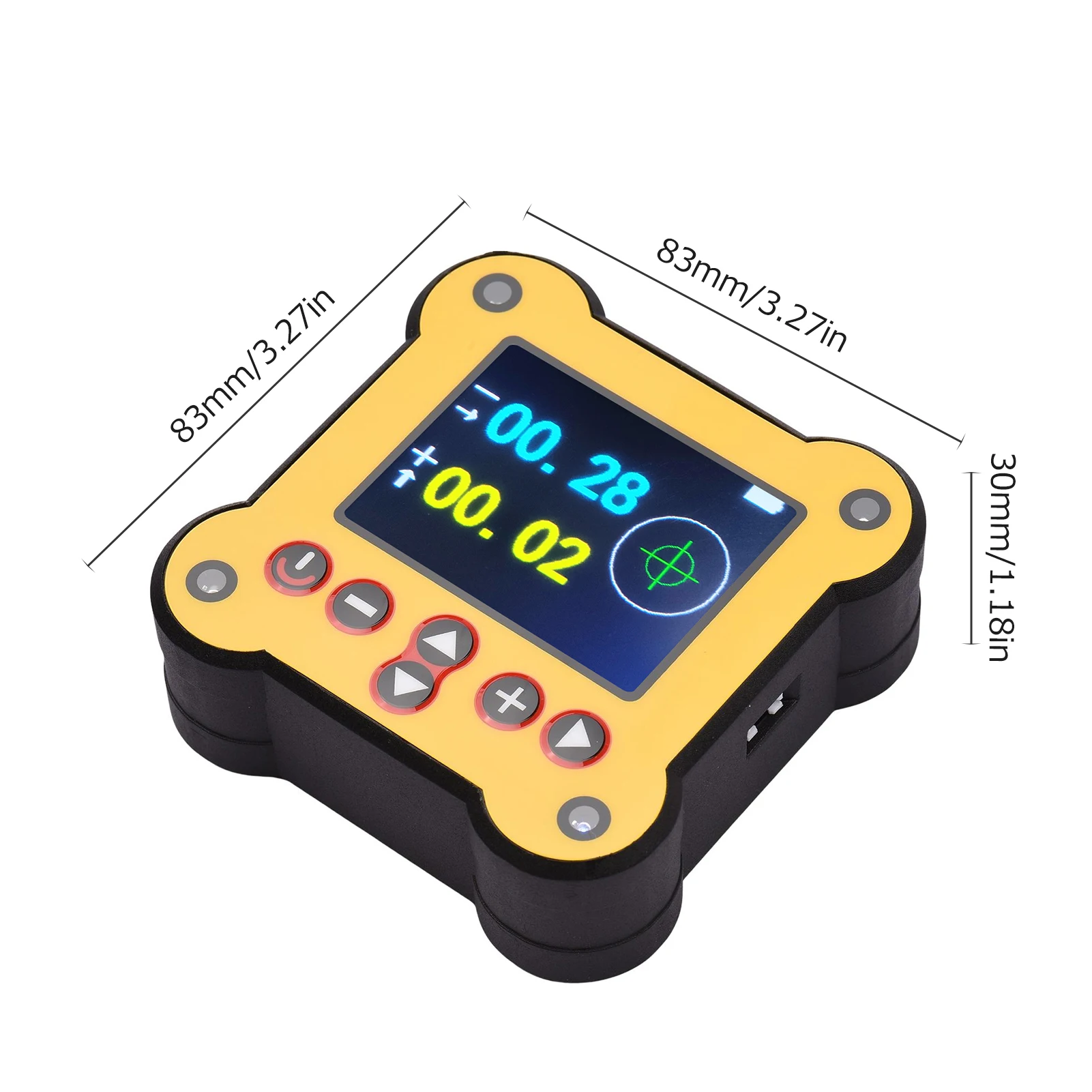 Dual Axis Digital Angle Protractor Inclinometer 0.02&deg; Accuracy Angle Measuring Tool for Woodworking Machinery Construction