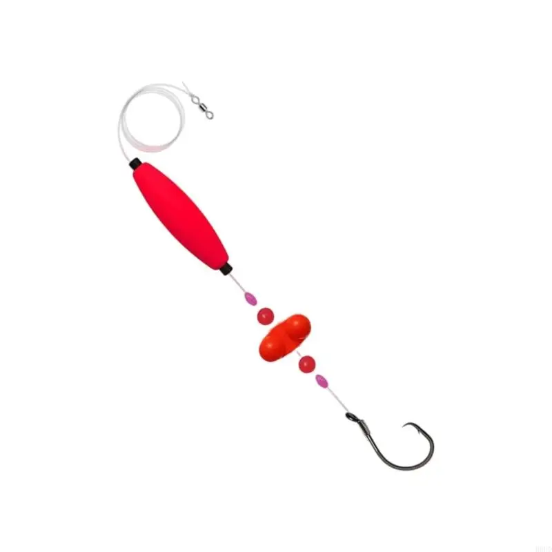 Float -Köder schweben wiederverwendbare Rasseln Kreis Haken Fischerei Schwimmer und Bobbers Catfishes Rigs Fischereizubehör zu – Detail 7