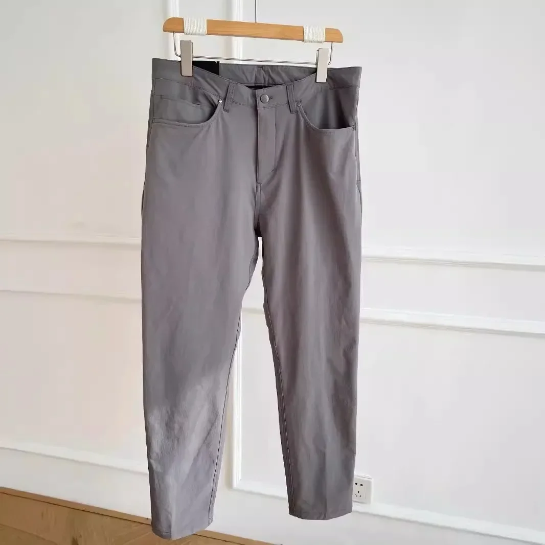 Lemon Autumn Winterr Men Trousers Classic Four-sided Springing Sweatpants Business Casual Tracksuit Pants for Men With Pockets