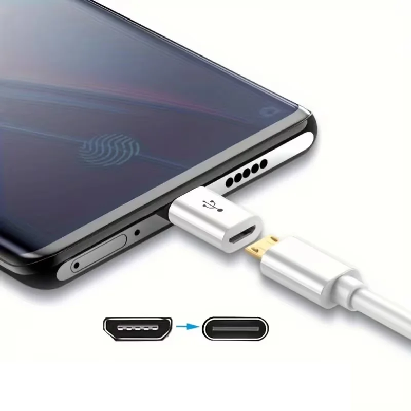 USB-C-USB 어댑터 8종 세트, 마이크로 USB-타입-C, 타입-C(수)-USB(암), 고속 충전 및 데이터 전송용