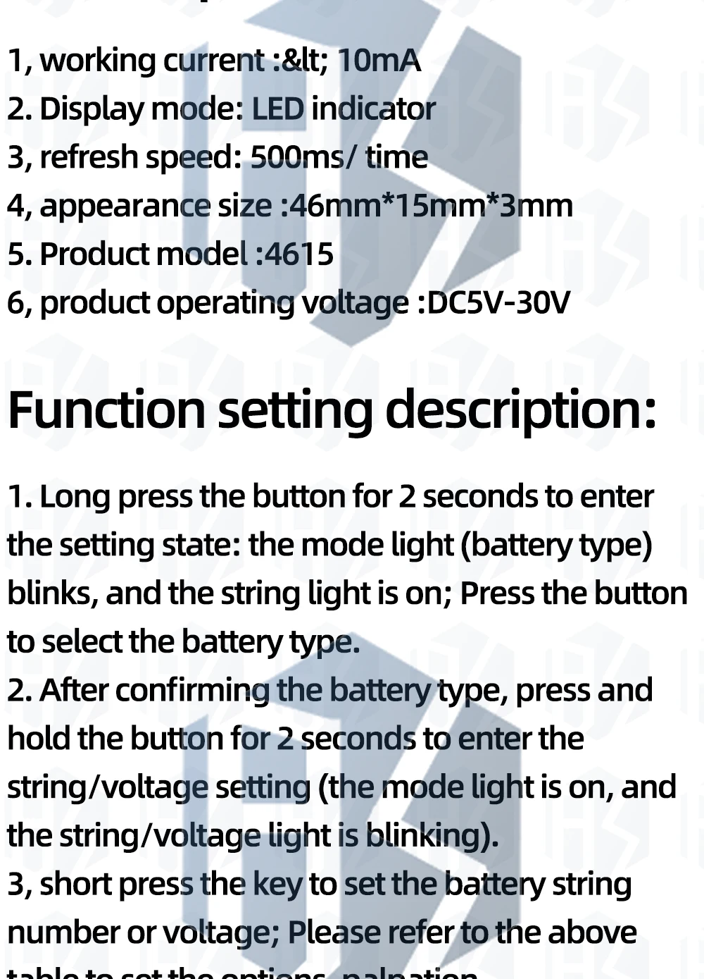 1 ~ 5PCS Batterie Level Anzeige 3S Ternäre Lithium-Batterie Lithium-Eisen Phosphat Blei-Säure Batterie Kapazität display Tester Meter – Detail 3