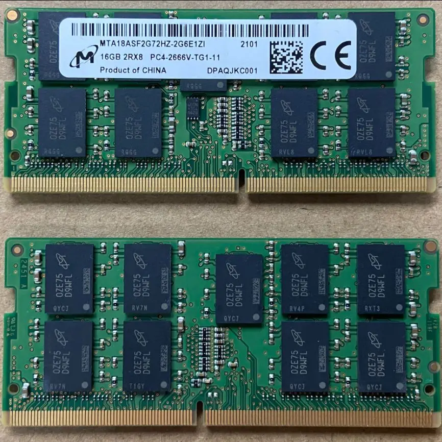 Micron 16GB PC4-2666V-U 2Rx8 Non-ECC MTA16ATF2G64AZ-2G6 | Buy Online - Foto 3