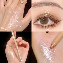 

Glitter Eyeshadow Pen Pearlescent Matte Diamond Eyeliner Pen Waterproof Highlight Brighten Silkworm Makeup Pencil Shiny Eyelids