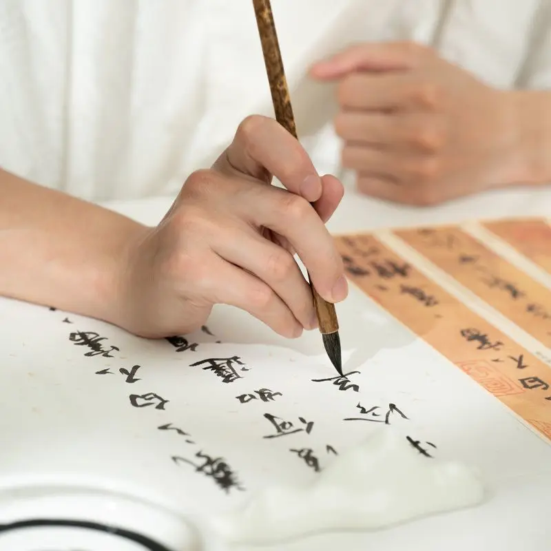 HVV Wang Xizhi 원고, 작은 카이, 늑대 털 및 이중 머리 캘리그라피, 고급 레이크 브러시, 초보자 브러시 캘리그라피