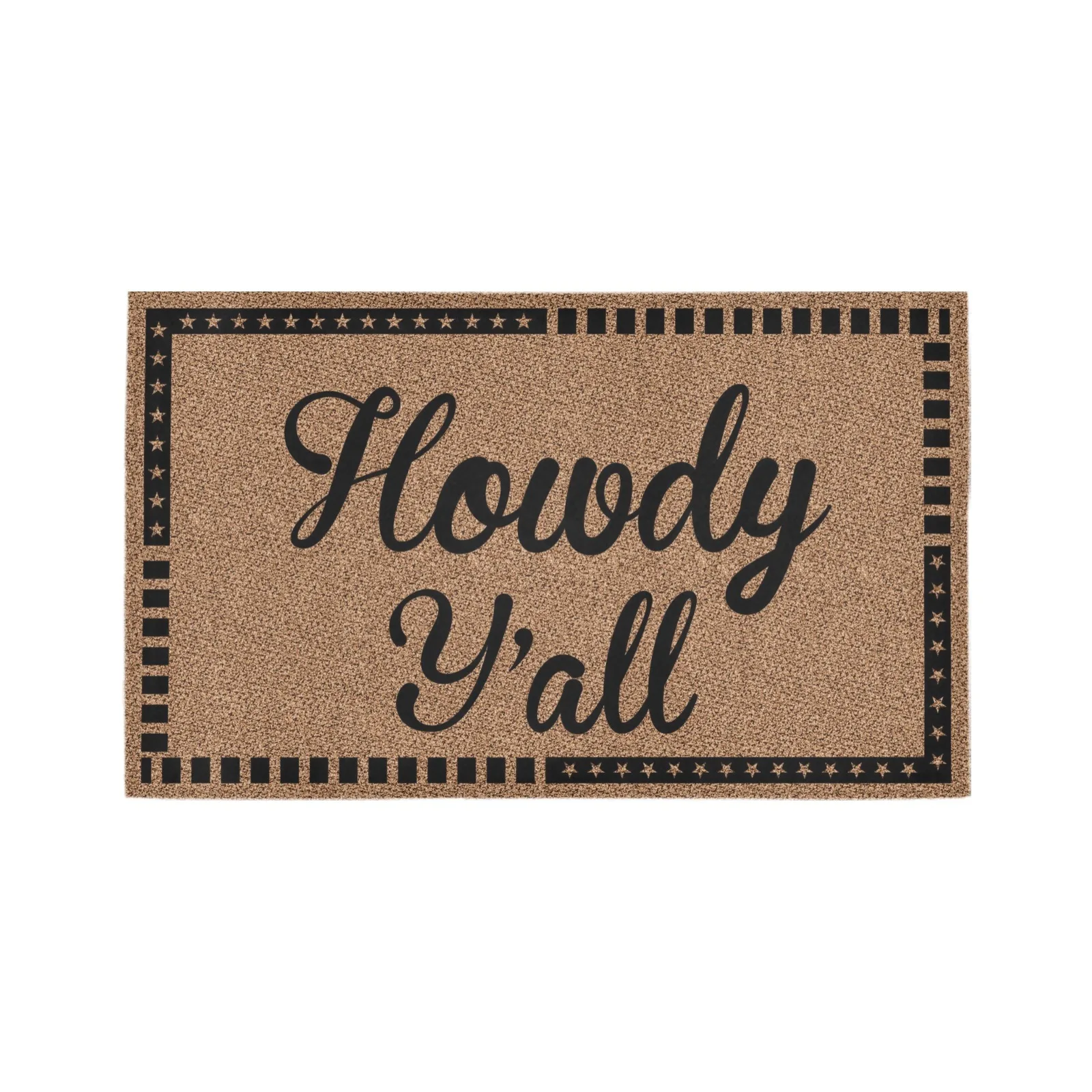 

Howdy Y'all Doormat Décor Outdoor Indoor Porch Floor Door Mat Housewarming Gift Decor Decorative Area Rug Rubber