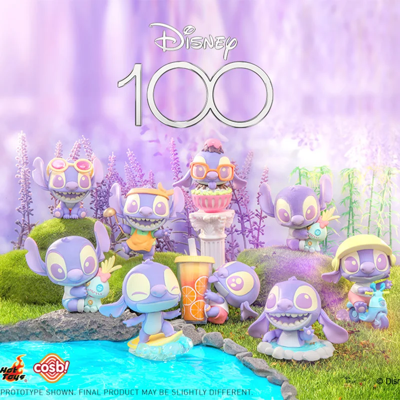 

Hot Toys Disney Stitch Mysterious Box Blind Box 100th Anniversary Fantasy Purple Series Mini Collection Action Figure Kid Gift