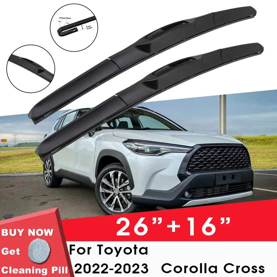 Ruitenwissers TOYOTA Corolla Cross (_G10_) 1.8 Hybrid 98 Pk Benzine/Elektro 2020 - 2026 72 kW 2ZR-FXE bij