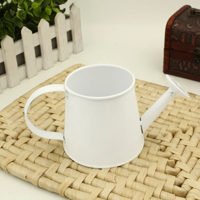 Watering Can Mini Kettle Kids Pot Garden Metal Water Model Flower Iron Tin Miniature Gardening Toy Indoor Bucket Children 2
