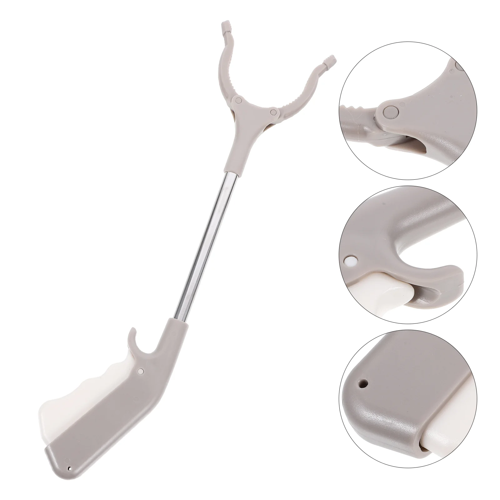 2 Pcs Stainless Steel Garbage Clip Reaching Tool Branch Tongs Picker Small Litter Grabble Grabbers 2