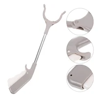 2 Pcs Stainless Steel Garbage Clip Reaching Tool Branch Tongs Picker Small Litter Grabble Grabbers 2