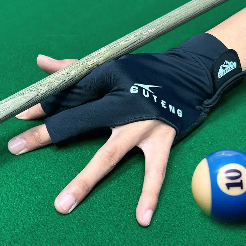 Billiards Glove Left Right Hand Three Finger Snooker Billiard Glove Non Slip Elasticity Billiard Training Gloves Accessories