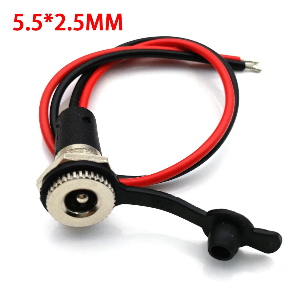 10 pz DC099 5.5mm x 2.1mm 2.5mm 5A 30V presa Jack di alimentazione cc ad alta corrente femmina connettore per montaggio a pannello in metallo 5.5*2.1 5.5*2.5  13