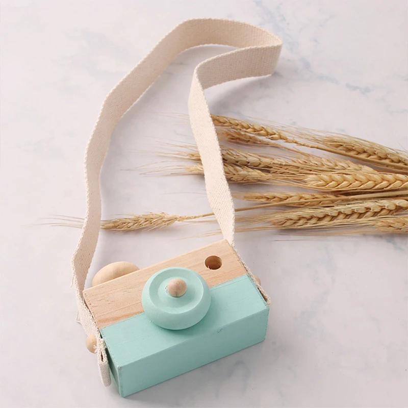 

Photo Props Camera Wooden Baby Toys Montessori Early Education Toy Cute DIY Decoration Kids Creative Gift Wooden Building Blocks