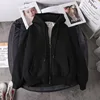 Ready Stock Women Coat Plush Jackets Solid Color Velvet Thick Warm Winter Hoodies Coat Zipper Sweatshirt Tops Winter Plus Size 2