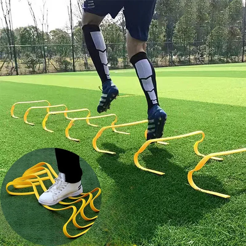 Agility ladders 3Pcs 15cm Football Hurdles Portable Speed Funcional Training Kids Agility Hurdles Ladder Sports Safety Soccer Training Equipment