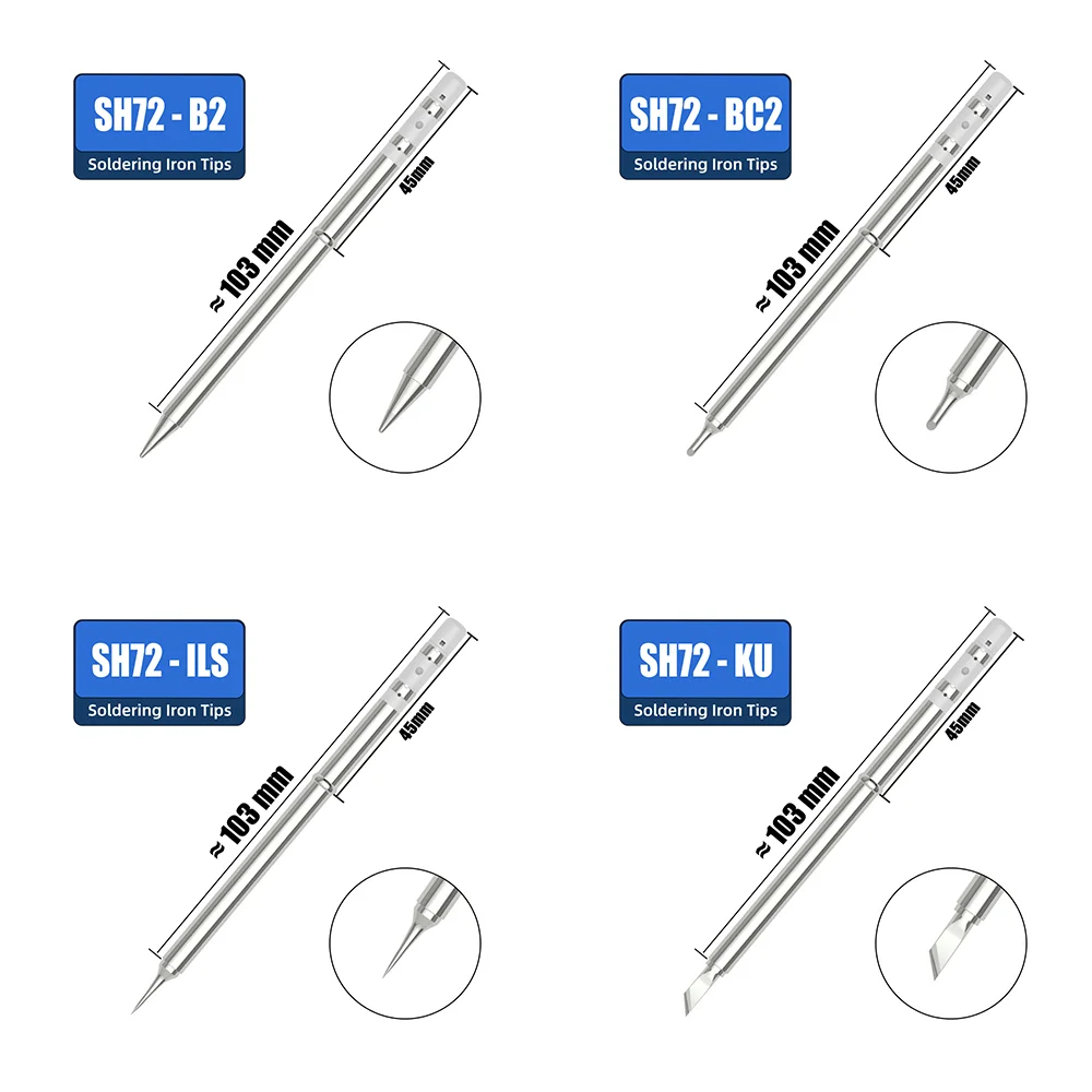 SH72 Tips for T85 T65 GD300 HS-01 SH73 Soldering iron Compatible with FM65 T65 N