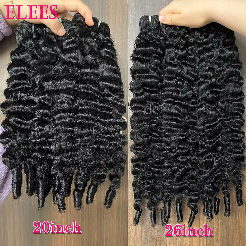 Offerte di Pacchetti di Capelli Umani Ricci Birmani 15A, Pacchetti di Capelli Umani Vergini Grezzi Vietnamiti, Pacchetti di Capelli Ricci a Spirale Oceanica - immagine 4