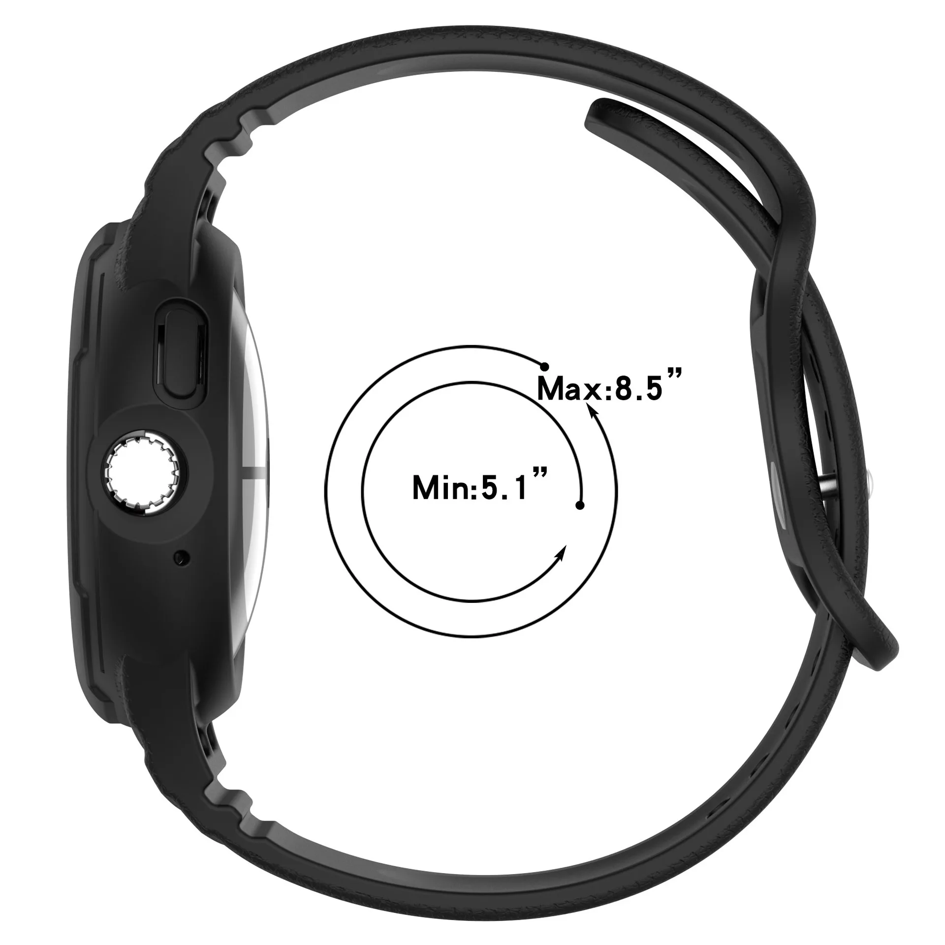 Enhanced Silicone Sport Wristband for Google Pixel Watch - Integrated Bracelet Strap Accessory