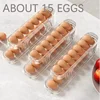 Bilayer Fridge Egg Storage Box Automatic Rolling Eggs Holder Rack Ladder Style Refrigerator Eggs Dispenser Egg Organizer Holder 5