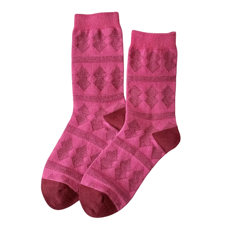 Women's Novelty Fashion Crew Socks - Absorbent & Breathable Autumn Colors