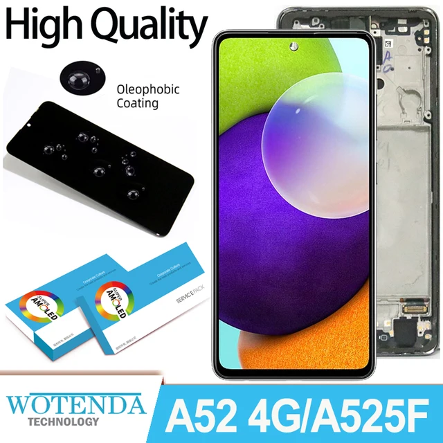 Lcd A52 Gorilla Glass SUPER AMOLED Display For Samsung A52 4G LCD
