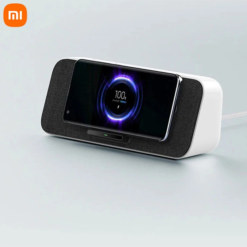 Xiaomi altavoz inalámbrico con Bluetooth para teléfono móvil, de Original de 30W, compatible con 5 altavoces, carga rápida QI, NFC, doble bajo, para iPhone Xiaomi 9, 10 Pro, Sam
