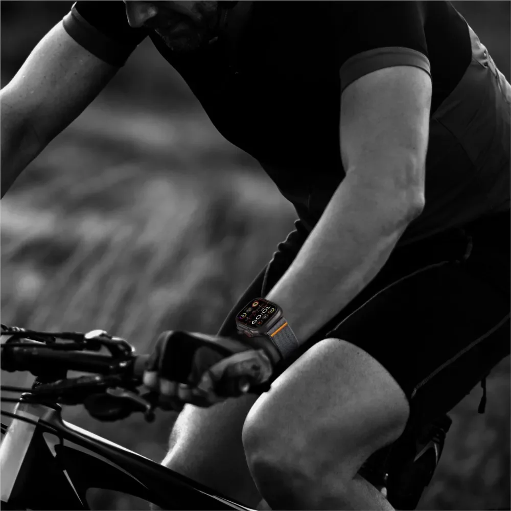 Magnetic Nylon Loop For Apple Watch ultra 2 band 49mm 44mm 46mm 45mm 42mm correa Bracelet iWatch Series 10 9 8 7 6 SE 5 4 Strap