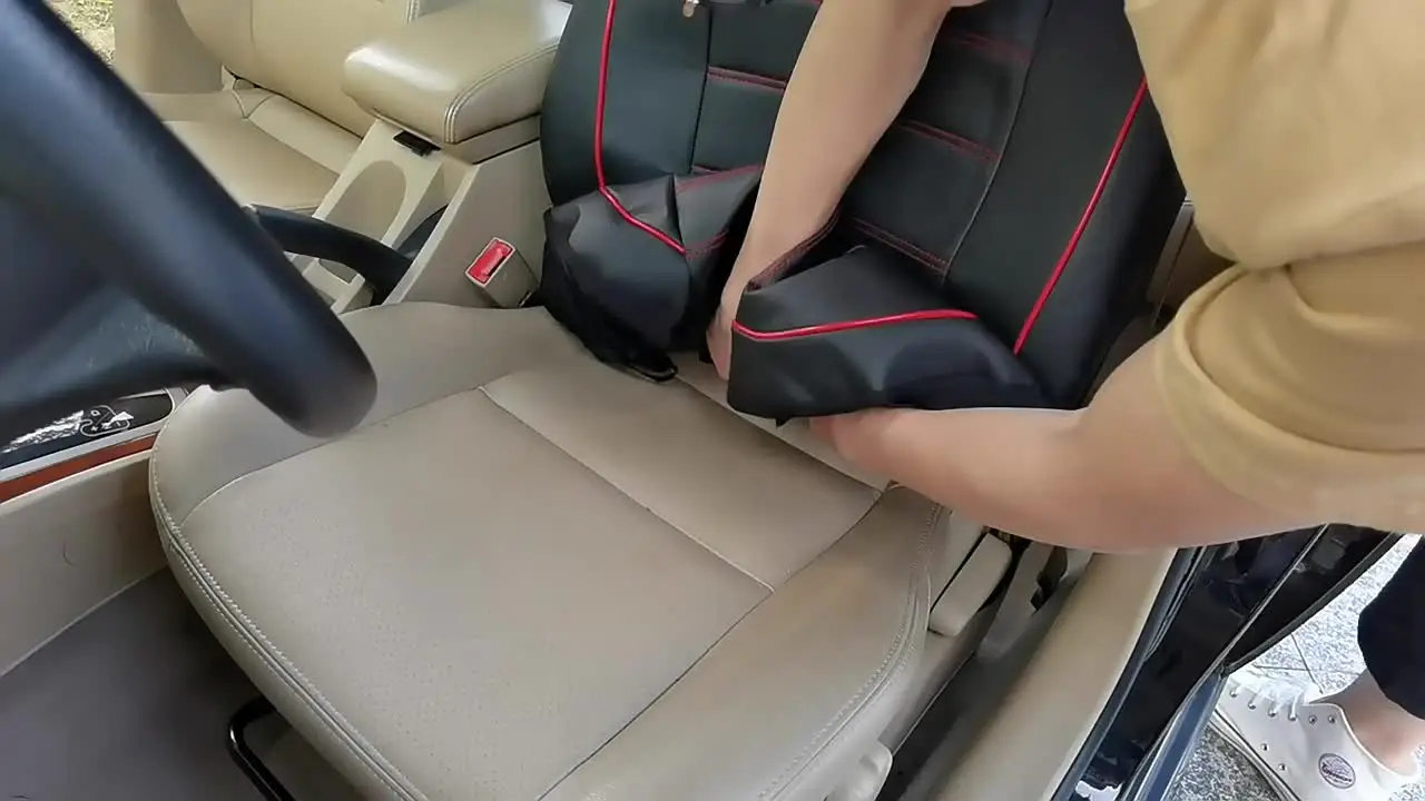 Volledige Set Auto Lederen Stoelhoezen Sets, voor VW Passat B5 Waterdichte Antislip Stoelbeschermer Zachte Auto-accessoires,C BlackWhite Style-LuxuryVersion
