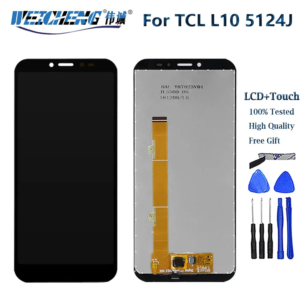 

ЖК-дисплей 5,5 дюйма для TCL L10 5124J и аналогичный ЖК-датчик TCL L10, замена сенсорного телефона + Инструменты