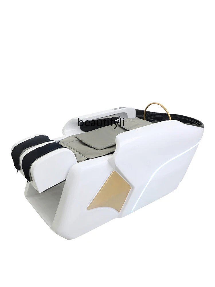 

Hair Salon Automatic Intelligent Massage Flush Integrated Electric Hairdressing Ceramic Basin for Hair Washing Station