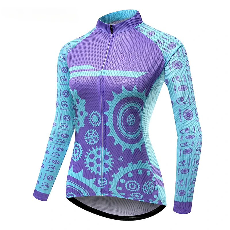 Women Cycling Jersey Long Sleeves For Mtb Bicycle Road Riding cycling shirt