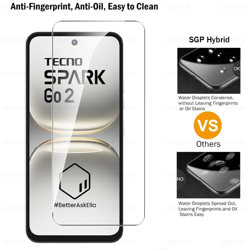 HD Tempered Glass Full Cover Screen Protector - 1-4 Pack